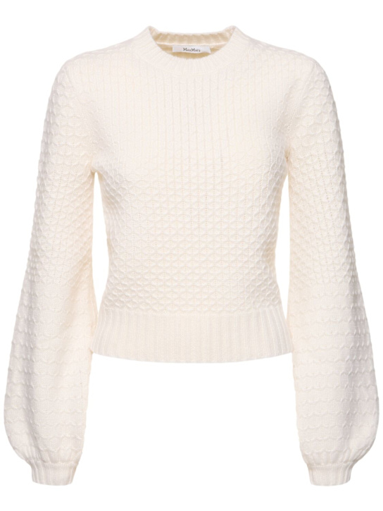 Max Mara: Elvira knit crop sweater - women_0 | Luisa Via Roma
