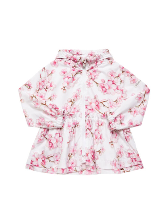 Monnalisa: Giacca a vento in poly stampato - Bianco/Multi - kids-girls_0 | Luisa Via Roma
