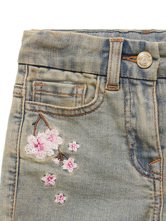 Monnalisa: デニムショートパンツ - グレー - kids-girls_1 | Luisa Via Roma