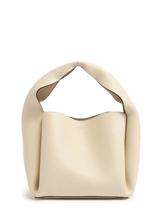 Toteme: Bucket pebble grain leather bag - women_0 | Luisa Via Roma