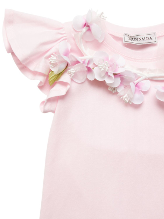 Monnalisa: T-Shirt aus Baumwollmischjersey - kids-girls_1 | Luisa Via Roma