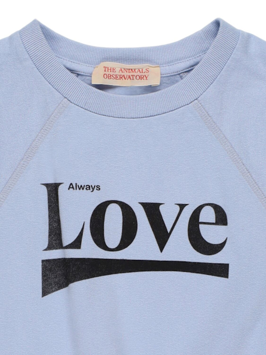 The Animals Observatory: Tank top stampato - Celeste - kids-girls_1 | Luisa Via Roma