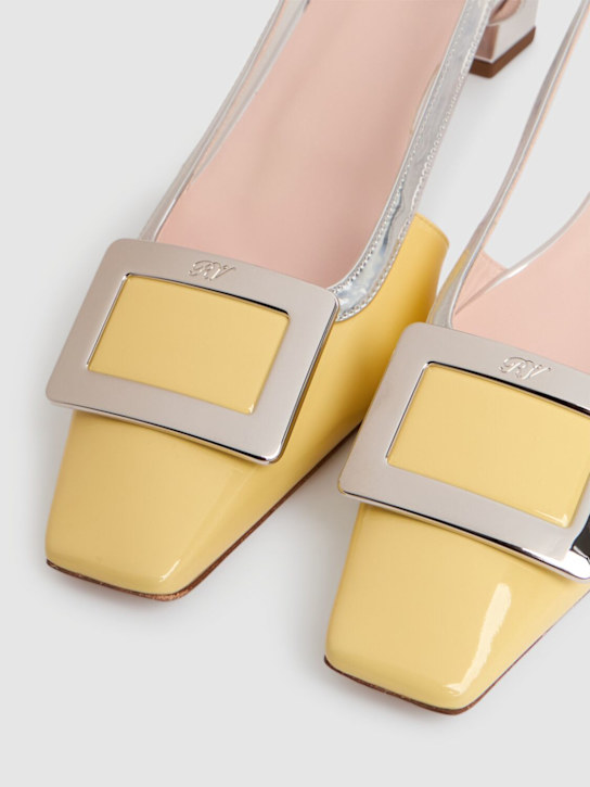 Roger Vivier: 45mm Belle Vivier patent leather pumps - women_2 | Luisa Via Roma