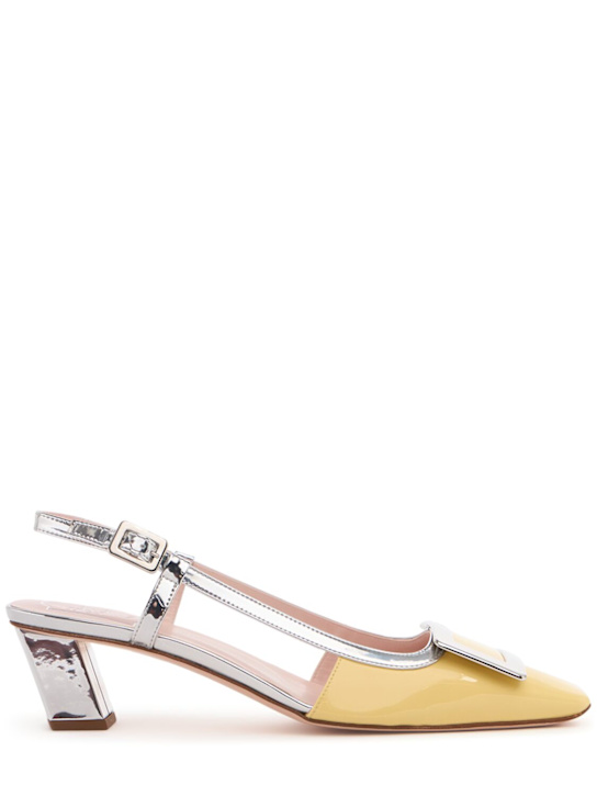 Roger Vivier: 45mm Belle Vivier patent leather pumps - women_0 | Luisa Via Roma