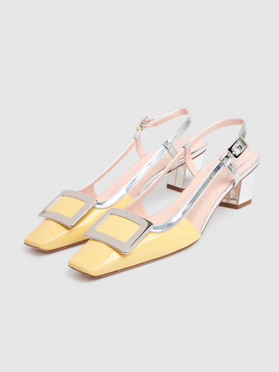 Roger Vivier: 45mm Belle Vivier patent leather pumps - women_1 | Luisa Via Roma