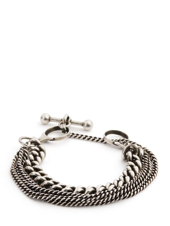 Ann Demeulemeester: Nela double key closure bracelet - men_0 | Luisa Via Roma