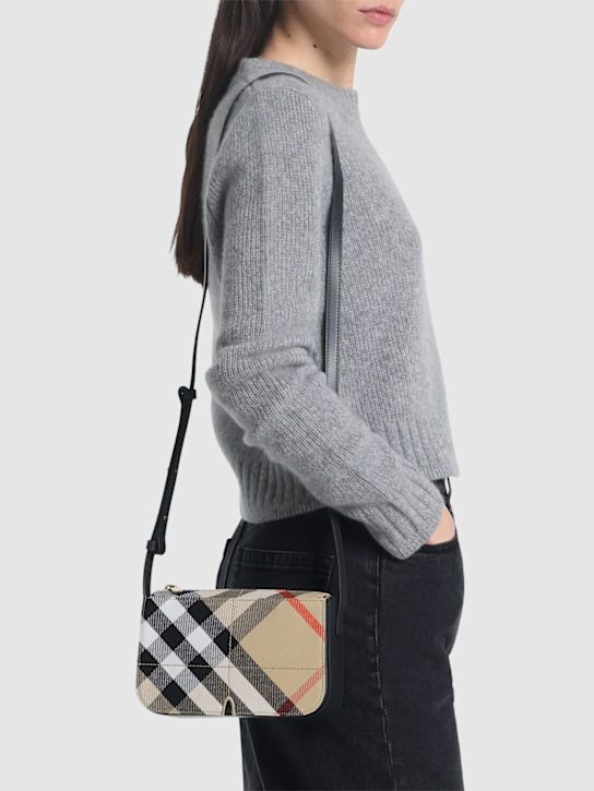 Burberry: Borsa a spalla Snip Madeira check jacquard - women_1 | Luisa Via Roma