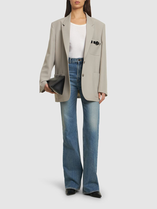 Coperni: Tailored blazer - Beige - women_1 | Luisa Via Roma