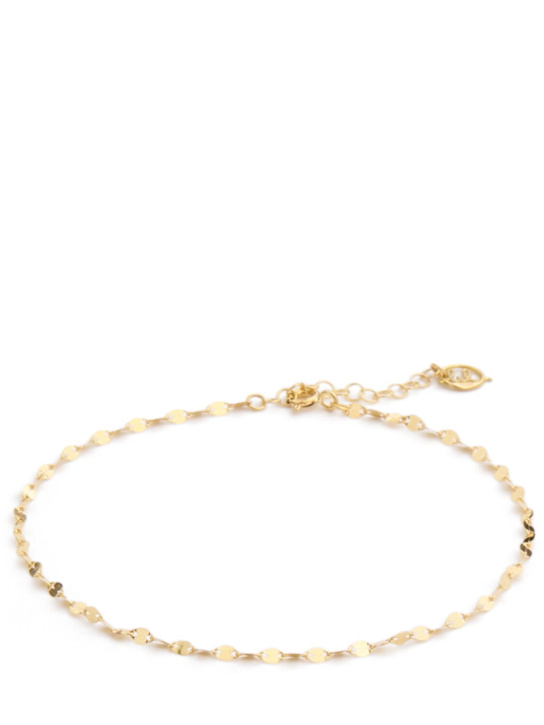 Lil Milan: Boys Tears 18kt gold anklet - women_0 | Luisa Via Roma