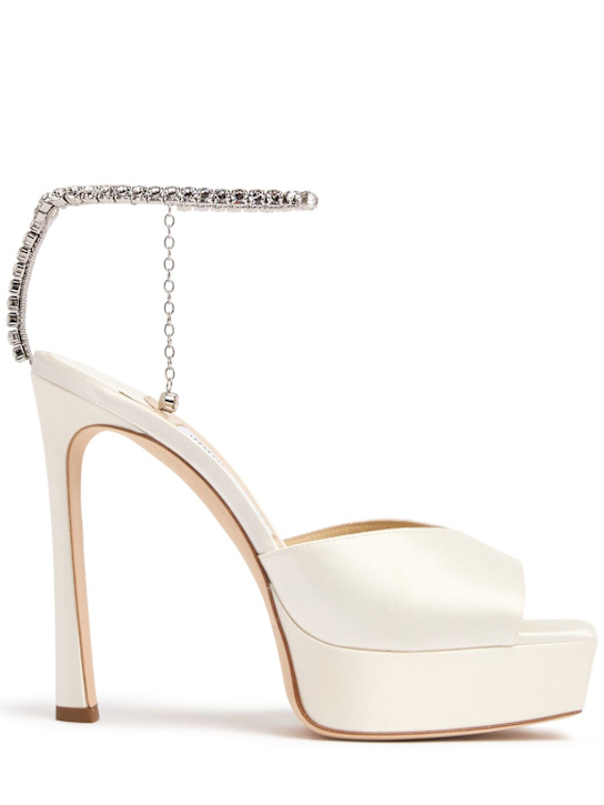 125mm Saeda satin sandals - Thumbnail 1