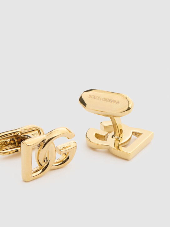 Dolce&Gabbana: DG logo cufflinks - men_1 | Luisa Via Roma