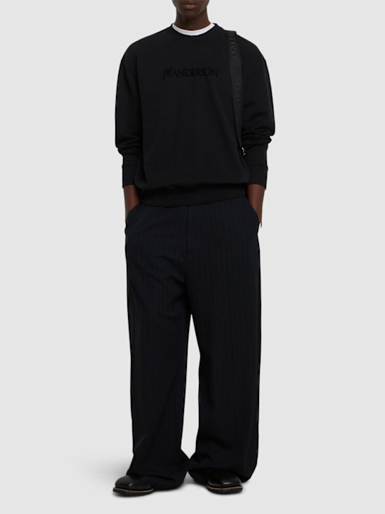JW Anderson: Logo embroidery sweatshirt - men_1 | Luisa Via Roma