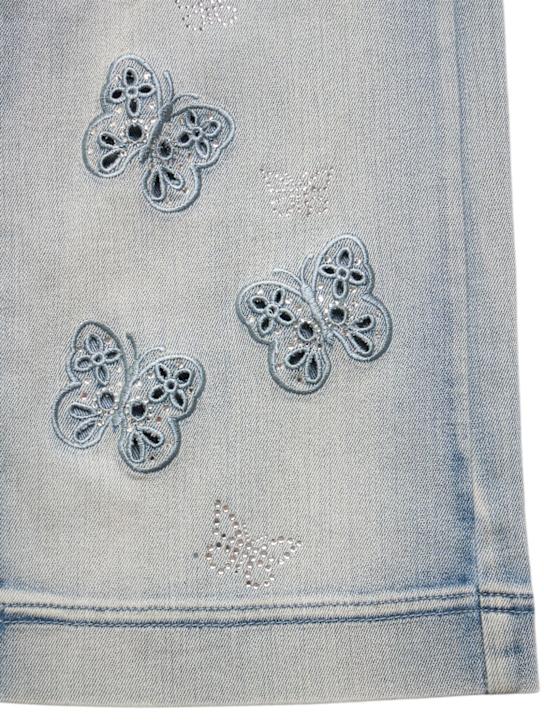 Monnalisa: Jeans in denim con ricami - kids-girls_1 | Luisa Via Roma