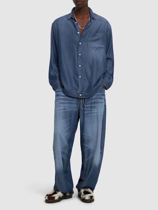 Magliano: Officina pajama shirt - Indigo - men_1 | Luisa Via Roma