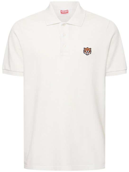 Kenzo Paris: Verdy Happy Tiger cotton polo - men_0 | Luisa Via Roma