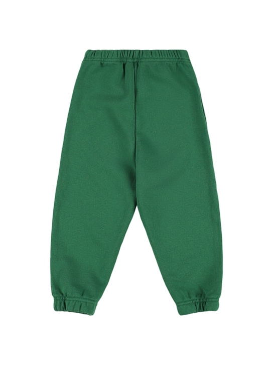 The Animals Observatory: Printed cotton sweatpants - Green - kids-boys_2 | Luisa Via Roma