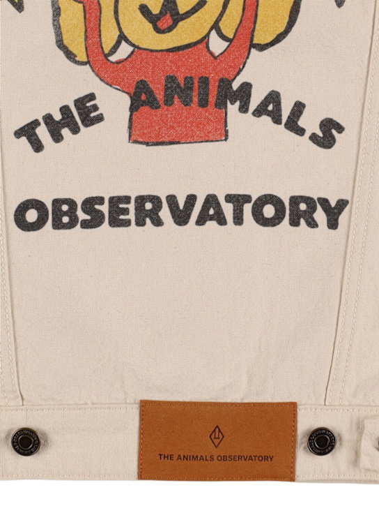 The Animals Observatory: Printed cotton twill vest - White - kids-boys_3 | Luisa Via Roma