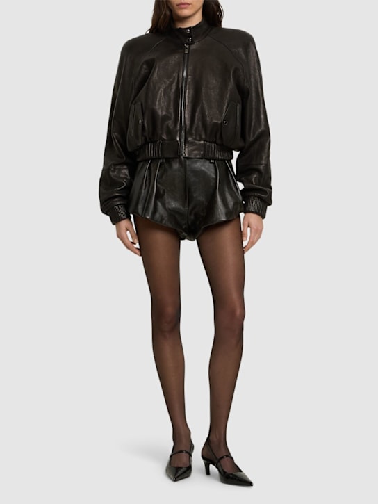 Magda Butrym: Leather bomber jacket - women_1 | Luisa Via Roma