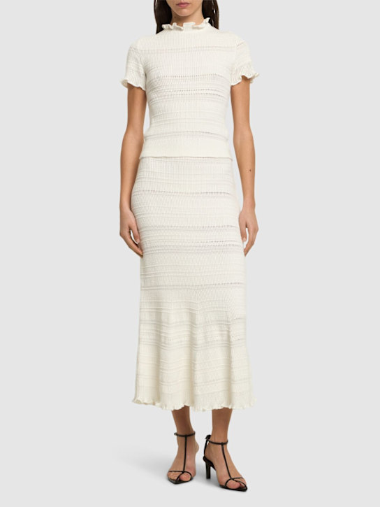 Lanvin: Tricoté cotton knit top - women_1 | Luisa Via Roma