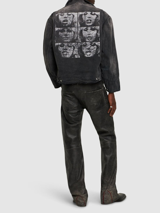 Enfants Riches Déprimés: E.R.D. distressed work jacket - men_1 | Luisa Via Roma