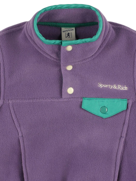 Sporty & Rich: ポーラーフリーススウェットシャツ - kids-girls_1 | Luisa Via Roma