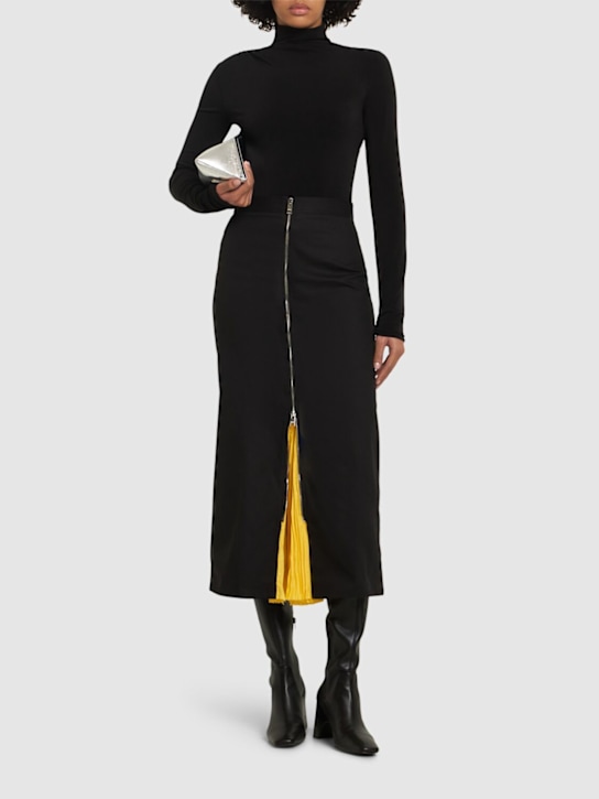 Cotton midi skirt - Thumbnail 2