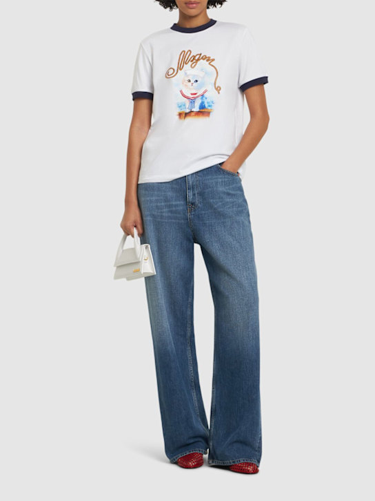 Cotton jersey logo t-shirt - Thumbnail 2