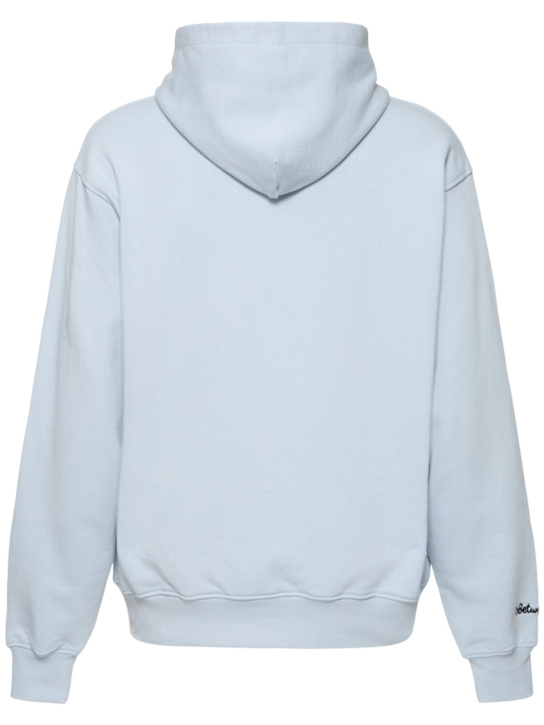 InBetweeners: Unisex fruit & bear embroidered hoodie - Cielo/Sky - men_3 | Luisa Via Roma