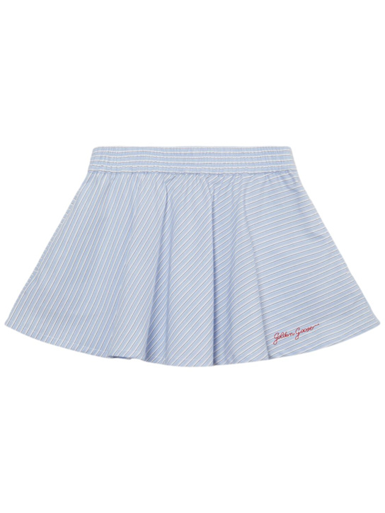 Golden Goose: Journey striped cotton skirt - kids-girls_0 | Luisa Via Roma
