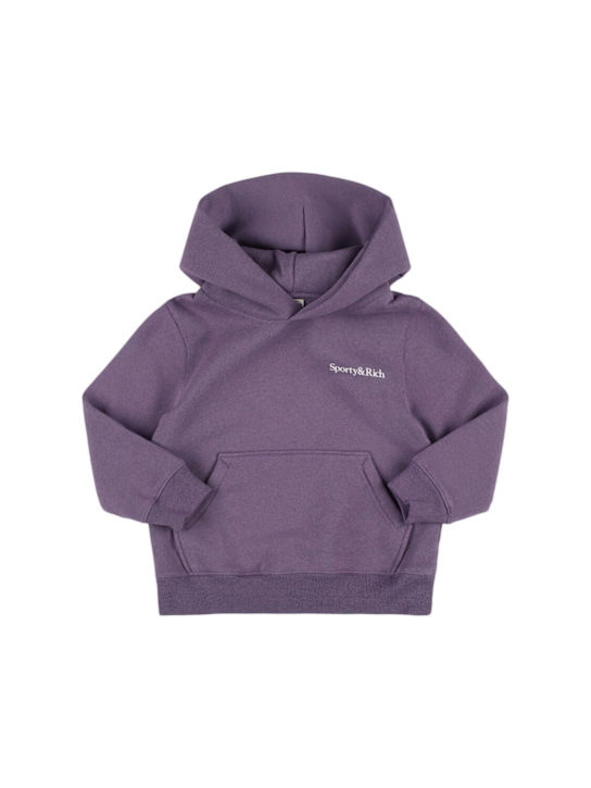 Sporty & Rich: コットンブレンドスウェットシャツ - kids-boys_0 | Luisa Via Roma