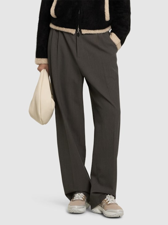 Roger Vivier: 45mm Viv Run crystal & tech sneakers - women_1 | Luisa Via Roma