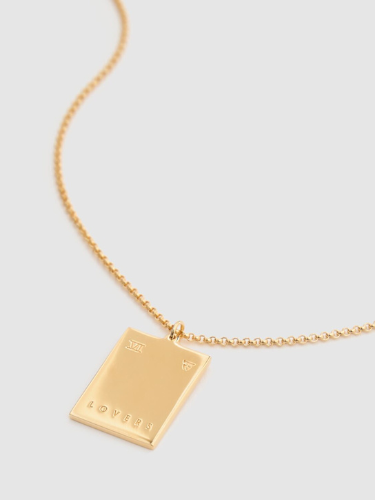 Tom Wood: Tarot Lovers pendant necklace - Gold - men_3 | Luisa Via Roma