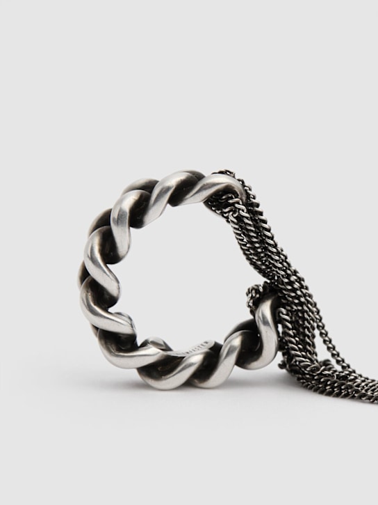 Ann Demeulemeester: Gitt chains ring - men_3 | Luisa Via Roma
