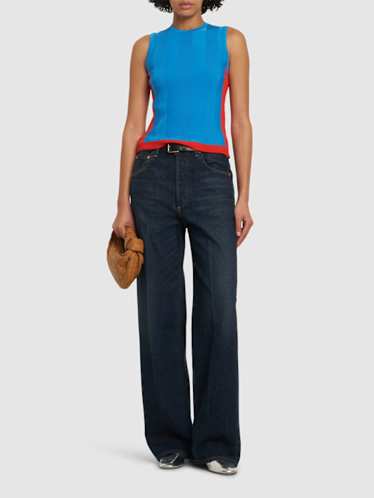 MSGM: Viscose blend knit top - women_1 | Luisa Via Roma