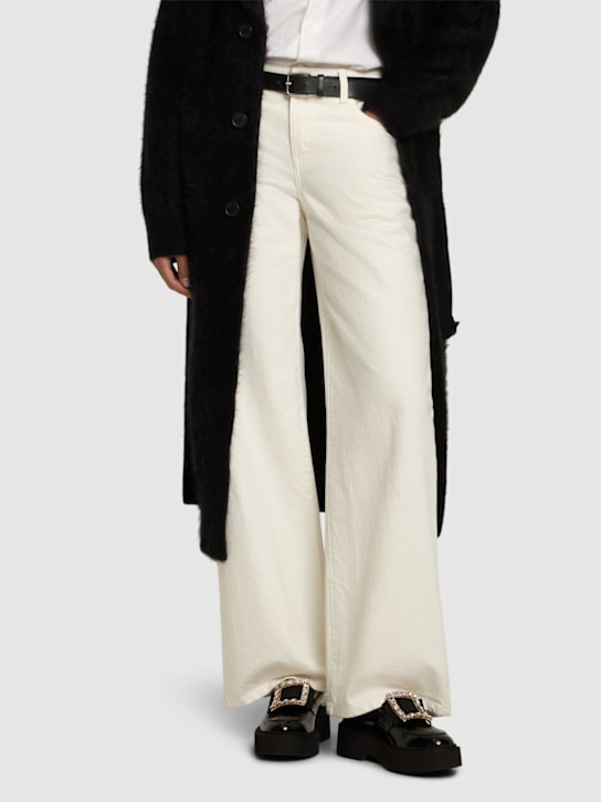 Roger Vivier: 50mm Viv Rangers patent leather loafers - Black - women_1 | Luisa Via Roma