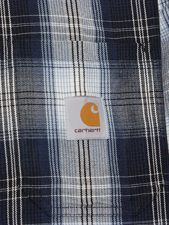 Carhartt WIP: Blanton loose fit check shirt - Mizar - men_4 | Luisa Via Roma