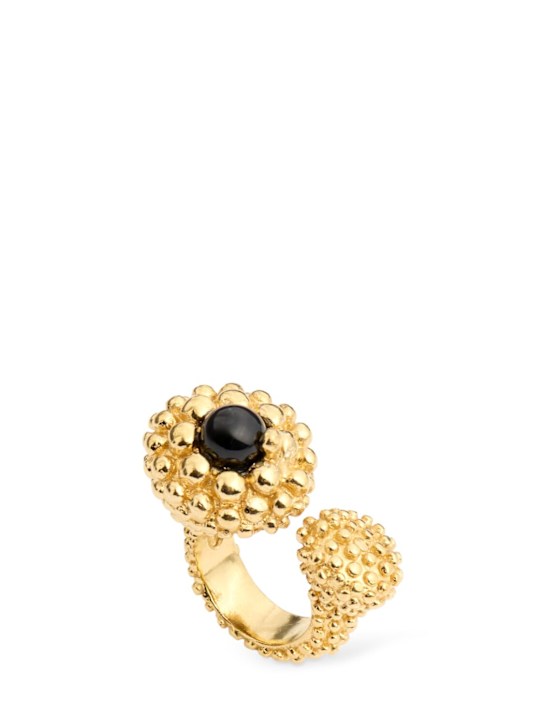 Paola Sighinolfi: Karpos onyx ring - women_0 | Luisa Via Roma
