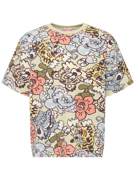 Kenzo Paris: Verdy Collection printed cotton t-shirt - men_0 | Luisa Via Roma