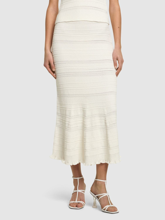 Studio Amelia: 90mm Artemis leather & plexi sandals - White - women_1 | Luisa Via Roma