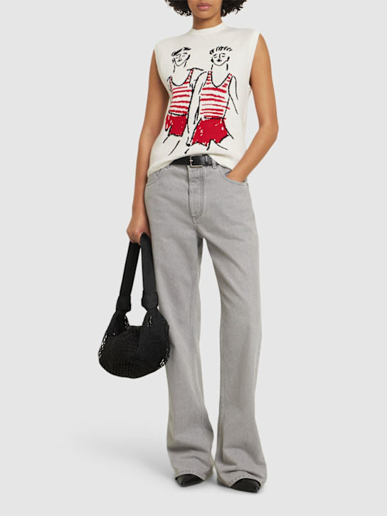 MSGM: Cotton jersey top - women_1 | Luisa Via Roma