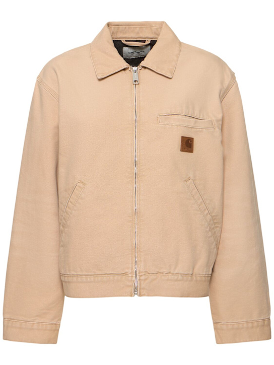Carhartt WIP: Dayton organic cotton canvas zip jacket - women_0 | Luisa Via Roma