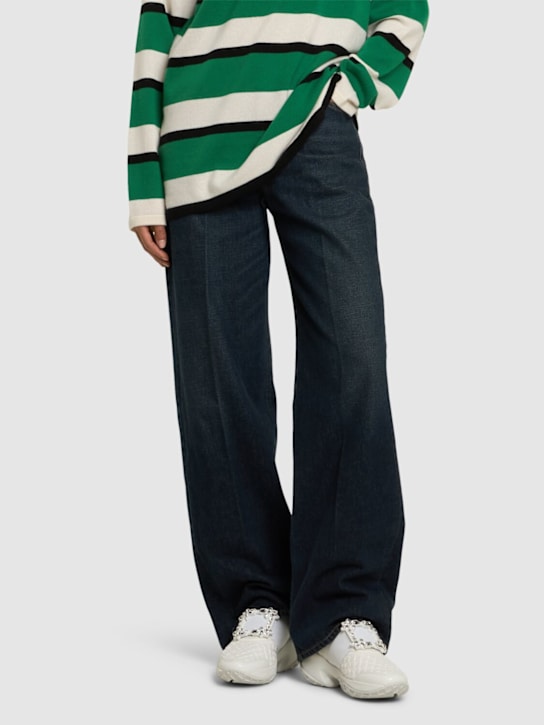 Roger Vivier: 75mm Viv Run mesh & neoprene sneakers - White - women_1 | Luisa Via Roma