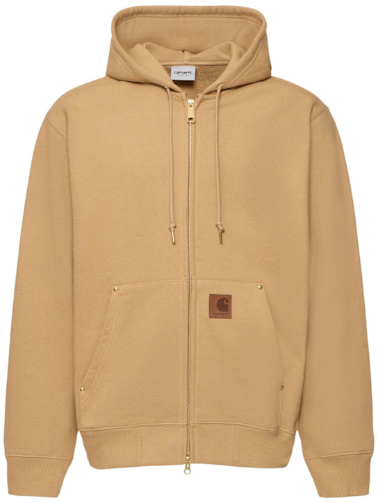 Carhartt WIP: Hooed Eldon zip sweatshirt jacket - men_0 | Luisa Via Roma