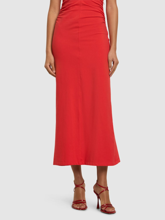 Marni: 105mm Leather sandals - Crimson - women_1 | Luisa Via Roma