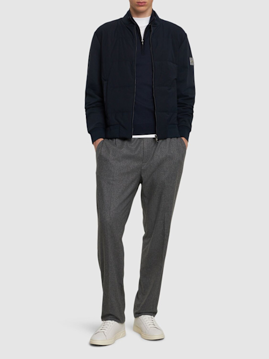 Boss: Skiles cotton & nylon puffer jacket - men_1 | Luisa Via Roma
