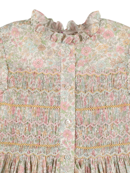 Bonpoint: プリント柄コットンノースリーブワンピース - kids-girls_1 | Luisa Via Roma