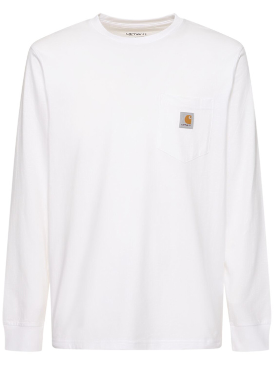 Carhartt WIP: Long sleeve cotton t-shirt - men_0 | Luisa Via Roma