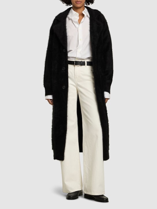 Guest In Residence: Grizzly wash cashmere coat - Black - women_1 | Luisa Via Roma