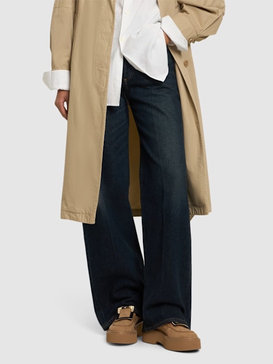 Roger Vivier: 50mm Viv Rangers high suede loafers - Tabacco Chiaro - women_1 | Luisa Via Roma