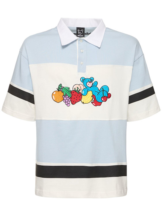 Unisex fruit & bear jersey polo - Thumbnail 1